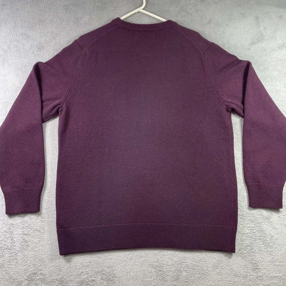 Calvin Klein Jeans Sweater Adult XL Pullover Crewneck 50% Wool Long Sleeve Men - Picture 14 of 14